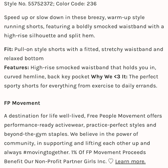 NWOT FP Movement The Way Home Shorts - Picture 6 of 7